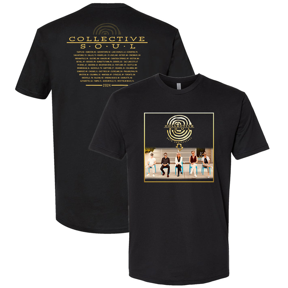 Collective Soul Gold 2024 Tour T, Black